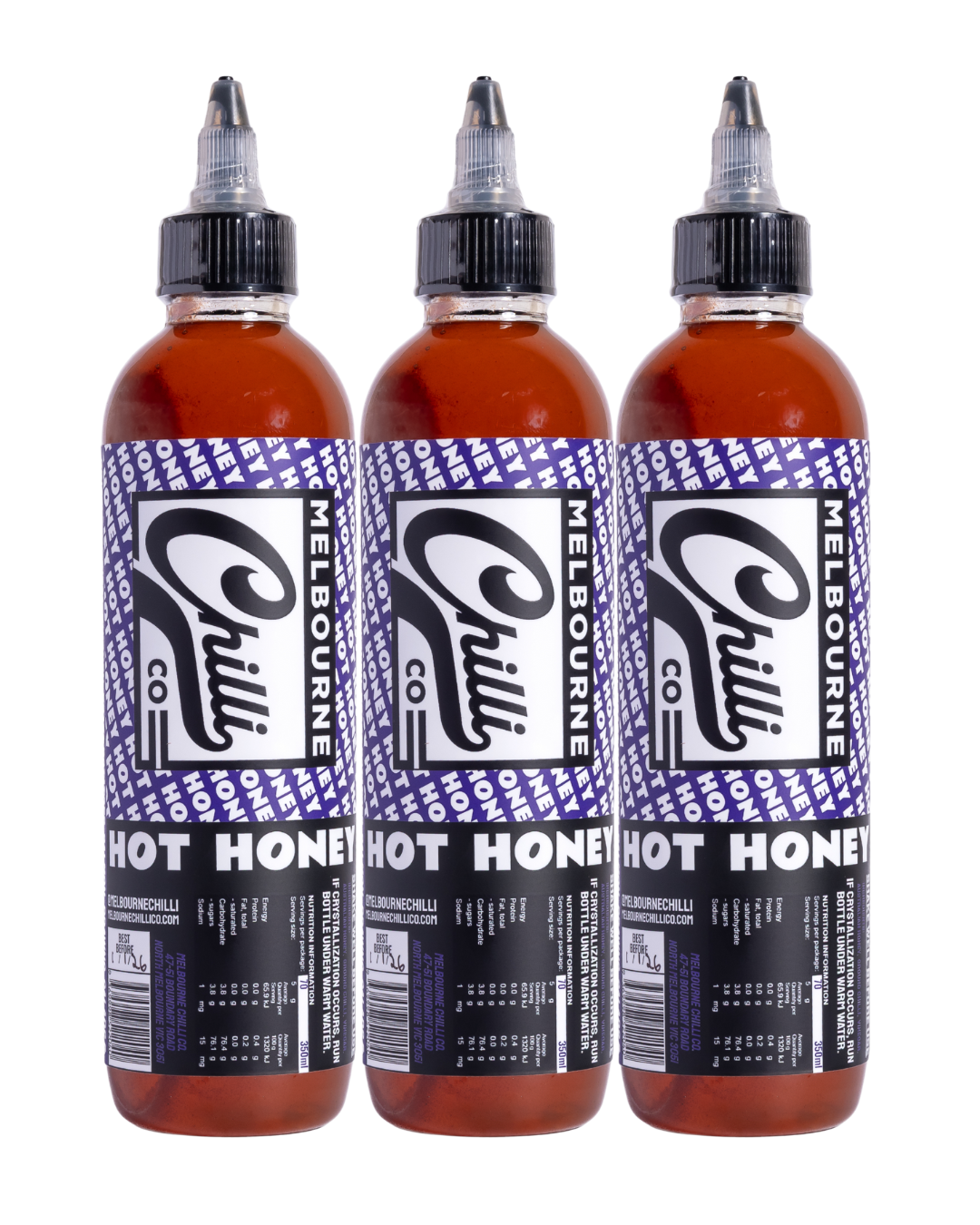HOT HONEY x3 Squeeze Bottles